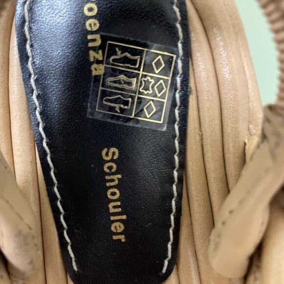 NWT Women’s Proenza Schouler Fabri Cable Sandal Flat Khaky Beige Sz US 7 EU 37 - Picture 12 of 15